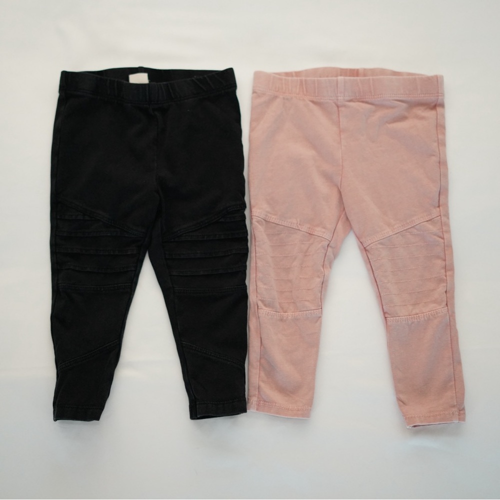 2 pairs of moto leggings